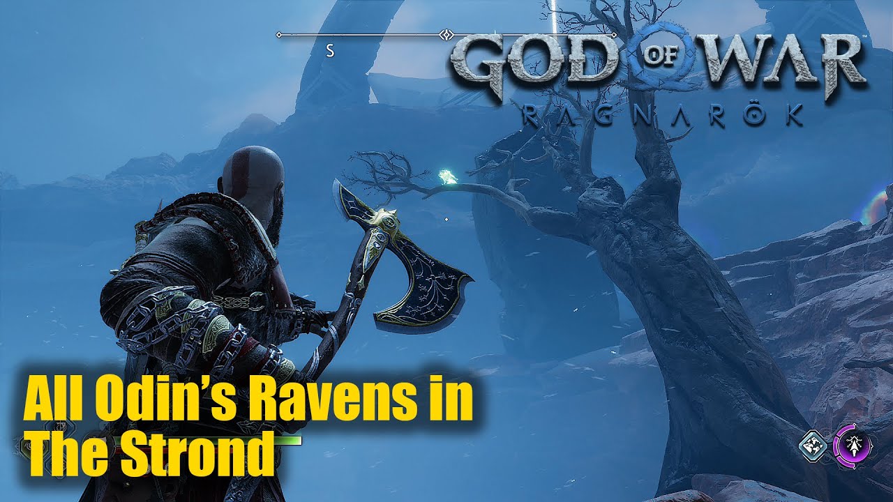 God of War All Odin's Ravens in Alfheim (Allfather Blinded Trophy Guide) 