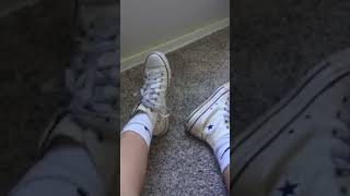 white converse with nike socks