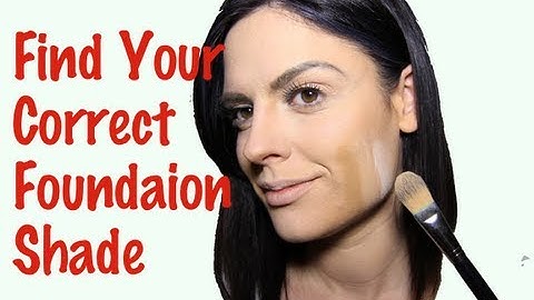 How to find your correct foundation shade (how to choose the right foundation shade)