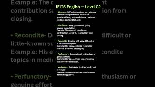 IELTS English - C2 Level ✅ #english #learnenglish #vocabulary #spokenenglish