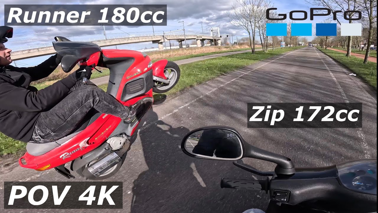 Gilera Runner 180cc  Piaggio Zip 172cc SUNDAY FUNDAY VLOG