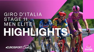 : FRANCAVILLA AL MARE SHOWDOWN  | Giro D'Italia Stage 11 Race Highlights | Eurosport Cycling