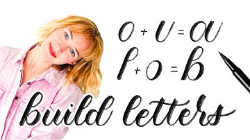 Connecting the basic strokes to make LETTERS! Calligraphy for beginners...