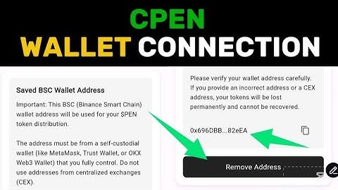 How to CONNECT BSC Wallet address to CPEN | CPEN LATEST UPDATE | CPEN WALLET CONNECTION