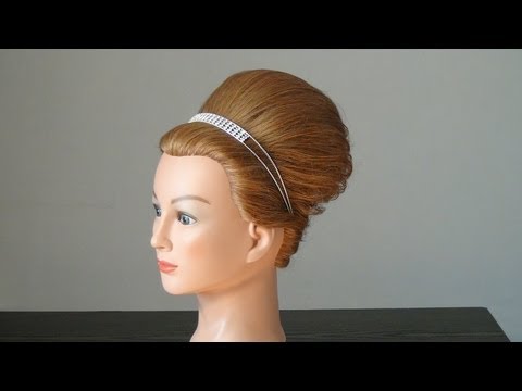 Прическа: Французская Ракушка. French twist hairstyle for medium hair Прическа: Французская Ракушка. French twist hairstyle for medium hair