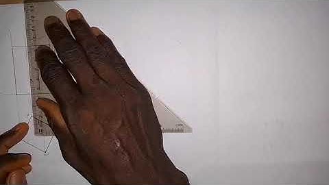 Front Elevation and End Elevation of an inclined Square Prism