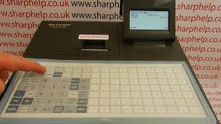 Sharp XE-A217 Cash Register 1st Use Programming Tutorial Basic Set Up Instructions