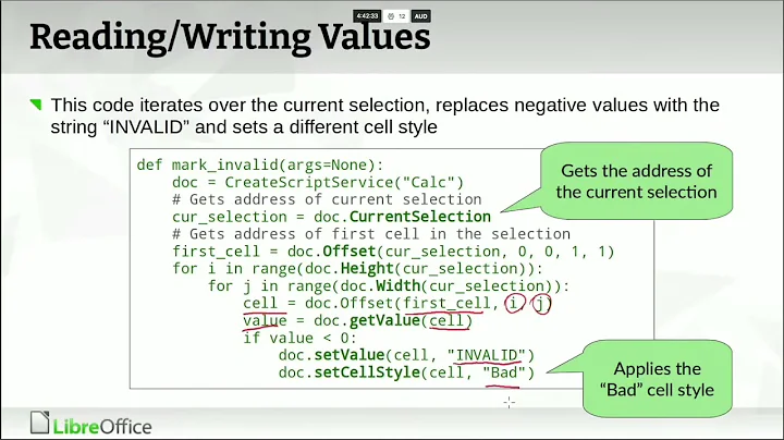 Python scripts in LibreOffice Calc using the ScriptForge library - LibreOffice Conference 2021