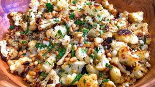 DELICIOUS Roasted Cauliflower! Easy & Fast Recipe!