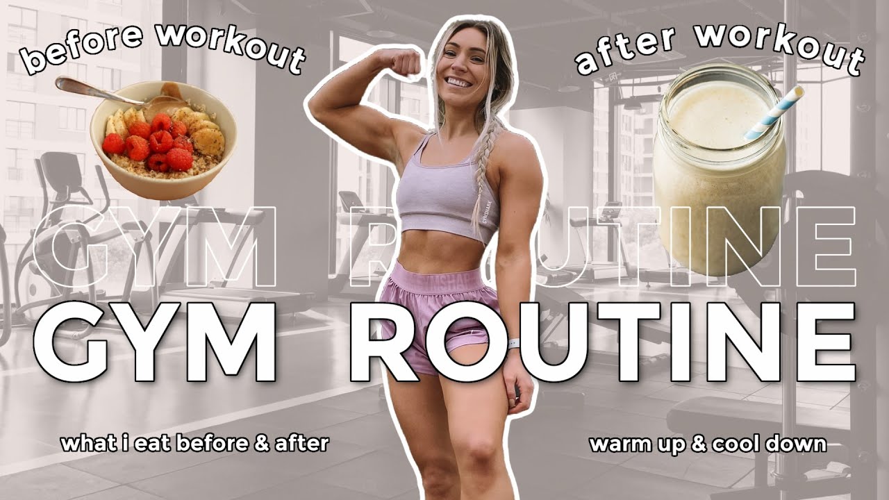 ПРОГРАММА ДЛЯ ЗАНЯТИЙ В СПОРТЗАЛЕ | Что я делаю и ем до, во время и после занятий в спортзале | Т...
