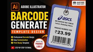 How to Create a Professional Barcode Product Tag Design in Adobe Illustrator, Free Barcode Setup