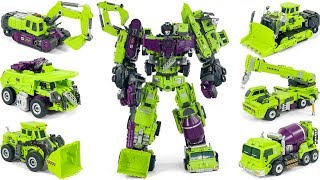 Transformers Jinbao KO Oversized Gravity Builder Devastator Combine Construction Toys