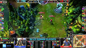 LD vs FNC | Lemondogs vs Fnatic Game 4 | 1st place decider European LCS Playoffs finals | GamesCom