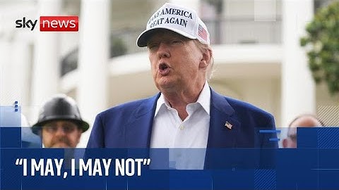 Donald Trump tells reporters he 'may or may not' strike Iran
