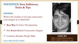 How To Solve 700+ Level GMAT Statistics Median | GMAT Official Guide | GMAT Quant For Beginners