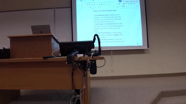 ConLaw Class 14 - The Scope of the 14th Amendment II