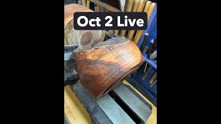 Thursday Oct  2 Turning Bowls  #lathe #woodturning #wood #turning #art #carbides #gouges #tool