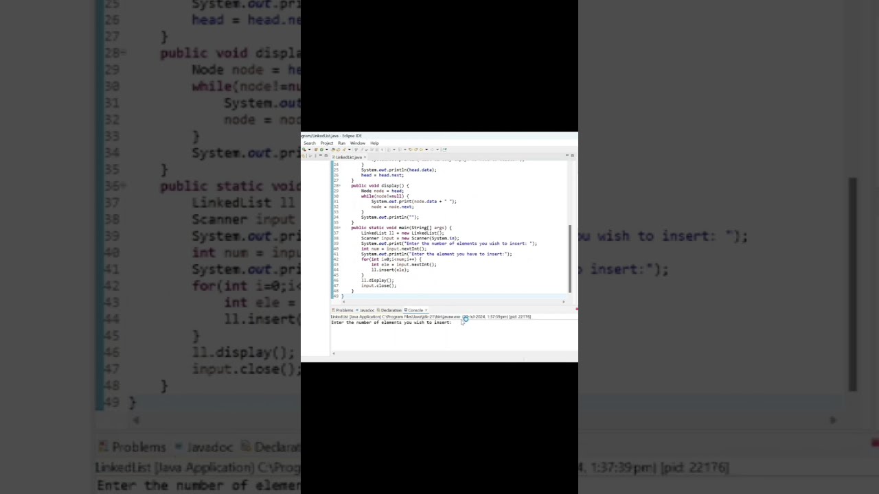 #coding #java #code linked list operations in Java all operations #linkedlists #linkedlist