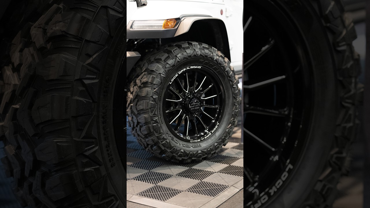 Lock Off-Road launch reel at the National 4x4 Outdoors Show, wheels on the stand