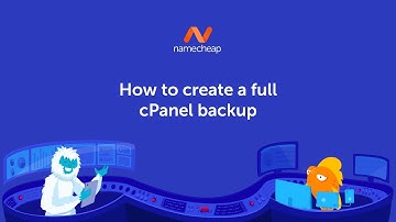 How to create a full cPanel backup