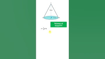 Finding Volume of a Cone Given Radius and Height