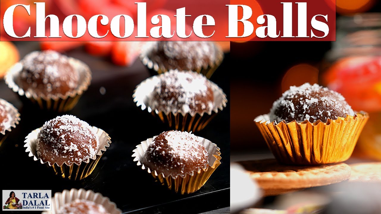 chocolate balls recipe easy | chocolate balls | how to make chocolate balls | होममेड चॉकलेट बॉल्स | | Tarla Dalal