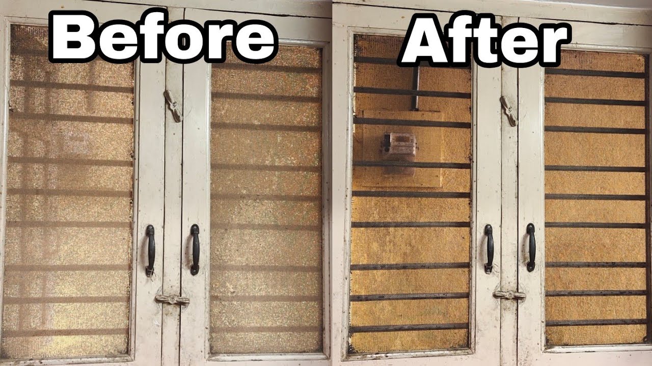 Greasy Windows How to clean Greasy kitchen window Mesh in an Easy way in Tamil latest ...