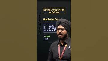 String Comparison in Python #Python #NesoAcademy #QuickConcepts