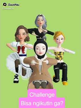 Animasi Zepeto cewek berhijab Dance Challenge