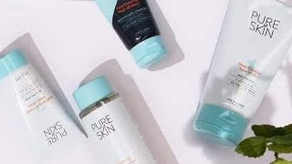 افضل روتين للعنايه بالبشره الدهنيه من بيور سكين أوريفليم  pure Skin Oriflame