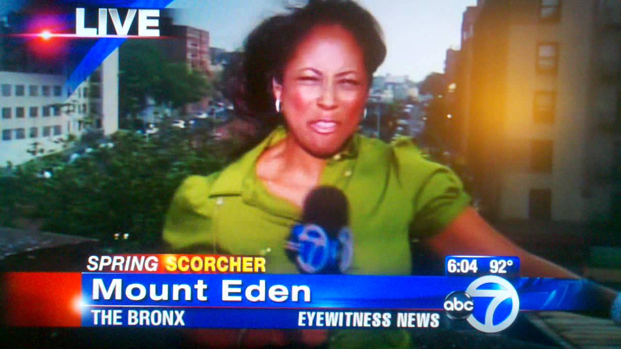 News Blooper Anchor Blown Away