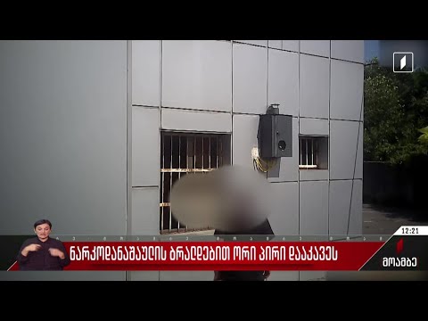 ნარკოდანაშაულის ბრალდებით ორი პირი დააკავეს