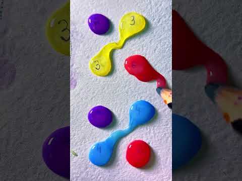 Connect The Drops Of Color Shorts Colors Funny Mixing Games Satisfyingsounds Art Color 