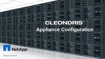 Cleondris Basic Setup I/II: Appliance Configuration