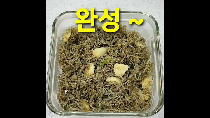 지리멸치볶음.멸치마늘볶음.아기반찬