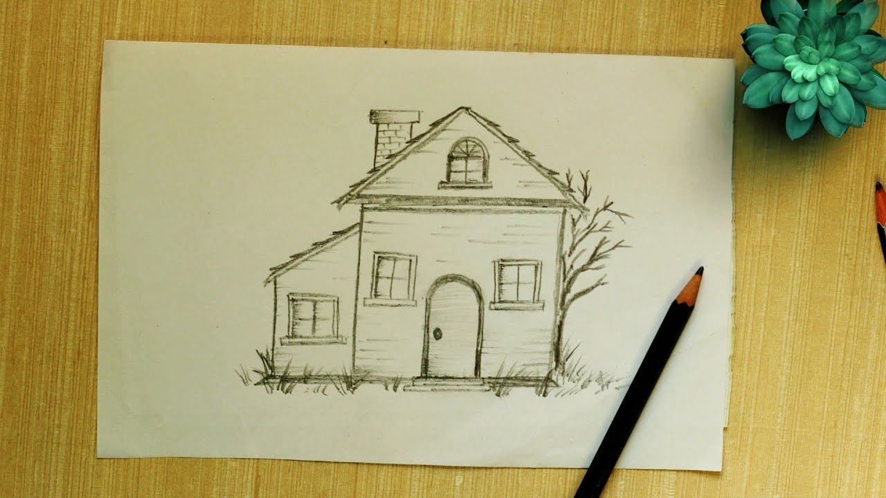 Featured image of post Sketch Realistic House Drawing - House sketch house drawing realistic drawings easy drawings ink drawings contour drawings charcoal drawings line artist.