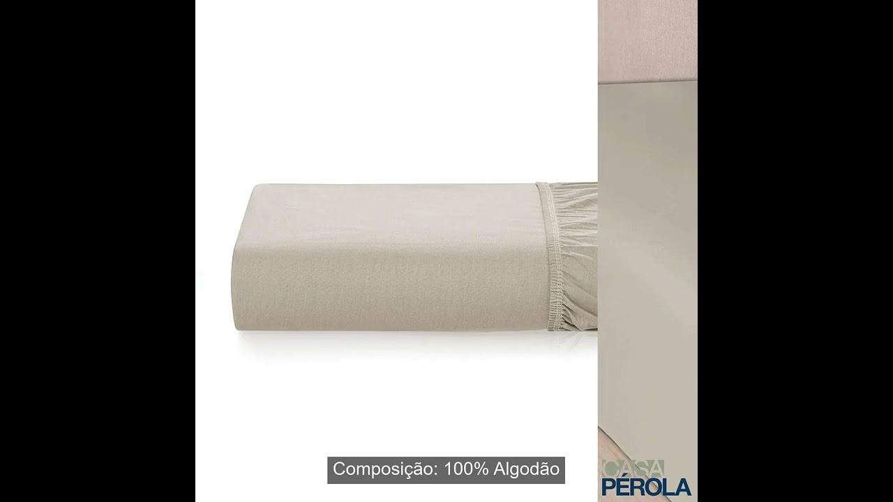 LENÇOL AVULSO COM ELÁSTICO CASAL 300 FIOS BOSSA BEGE AREIA - KARSTEN