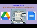 Google Doc Header and Footers