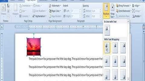 Arrange Group in Page Layout Tab Word Video Tutorials