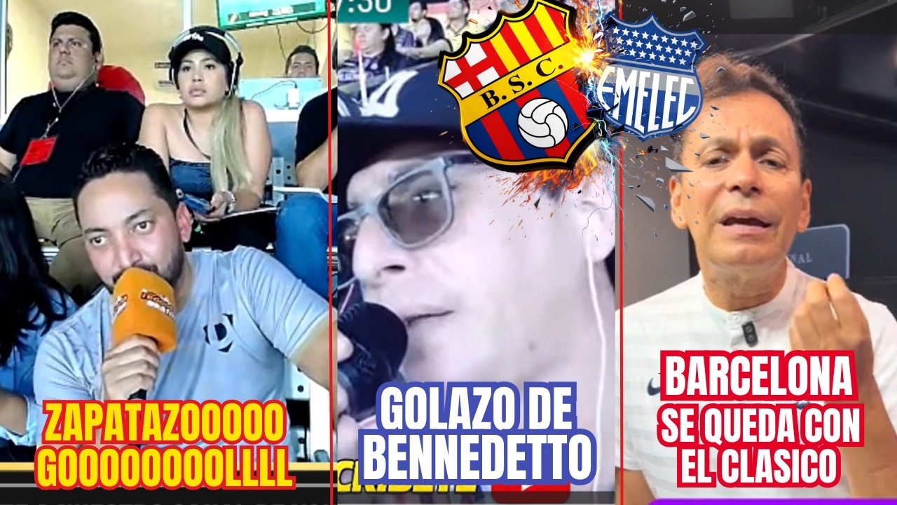 🔥 REACCIONES CLÁSICO DEL ASTILLERO BARCELONA SC VS EMELEC GOL DE BENEDETTO