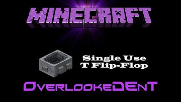 Single Use T Flip-Flop - Minecraft Xbox 360/PS3 - [Tutorial]