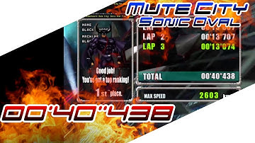 F-Zero GX - Mute City - Sonic Oval - Time Attack - Ax Cup Tutorial