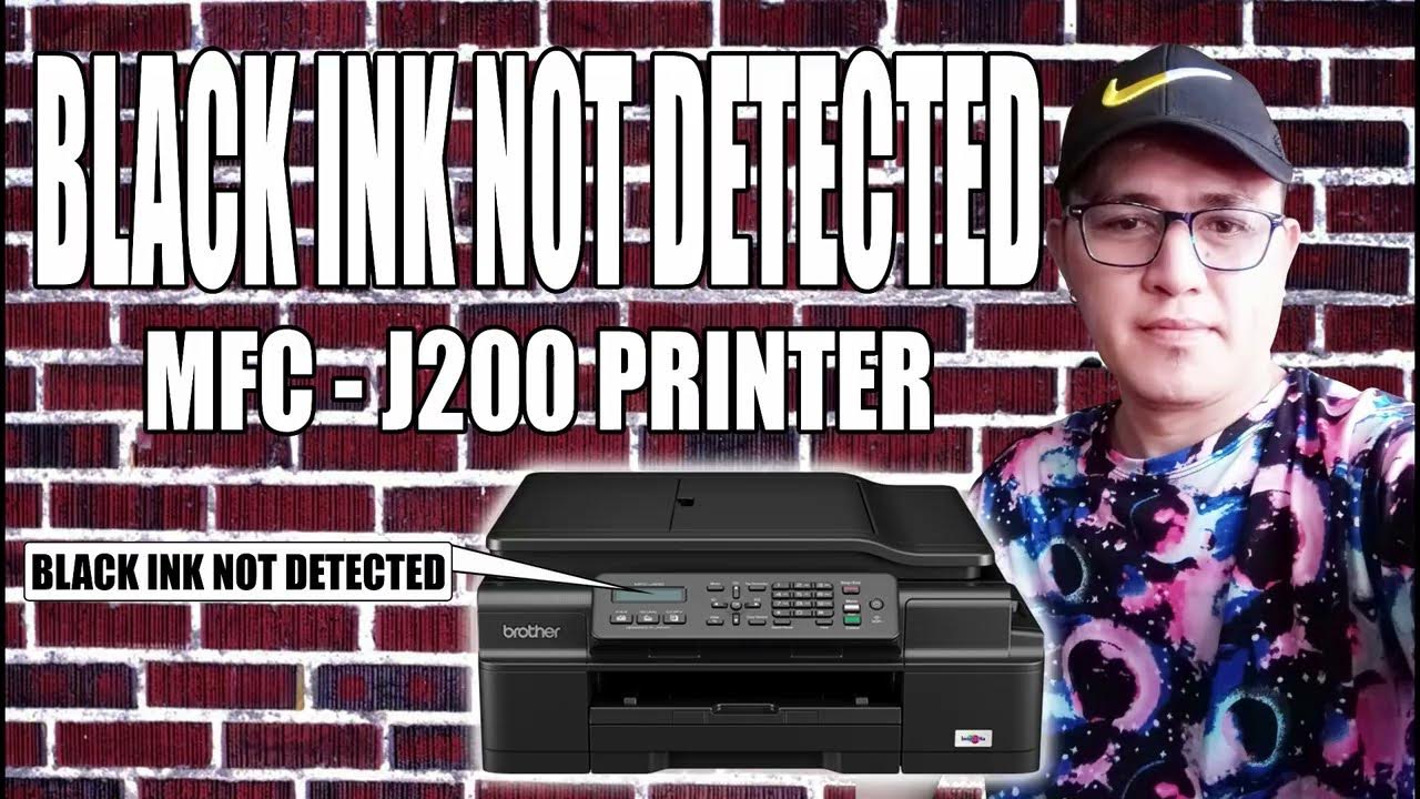Black ink not detected MFC J200 Brother Printer YouTube