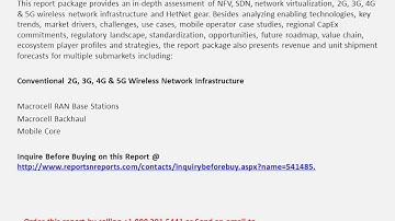 SDN, NFV & Wireless Network Infrastructure Market Worth $18 Billion By 2030