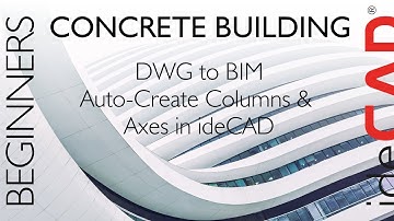 How to Convert DWG Lines into BIM Elements | Entity from Primitives in ideCAD Structural