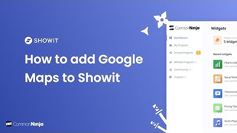 How to add a Google Maps to Showit