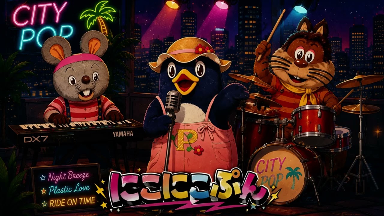 にこにこぷん / じゃじゃまる・ぴっころ・ぽろり (Cover) - CITY POP