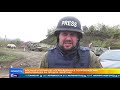 Кадры выхода колонны азербайджанский военных из Шуши