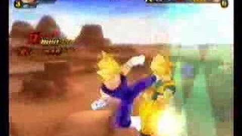 DBZ BT3 - Majin Vegeta vs Red Potara SSJ2 Goku