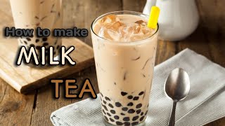 Membuat minuman yang menyegarkan 'Milk Tea' ternyata super mudah loh. kamu hanya memerlukan bahan ba. 